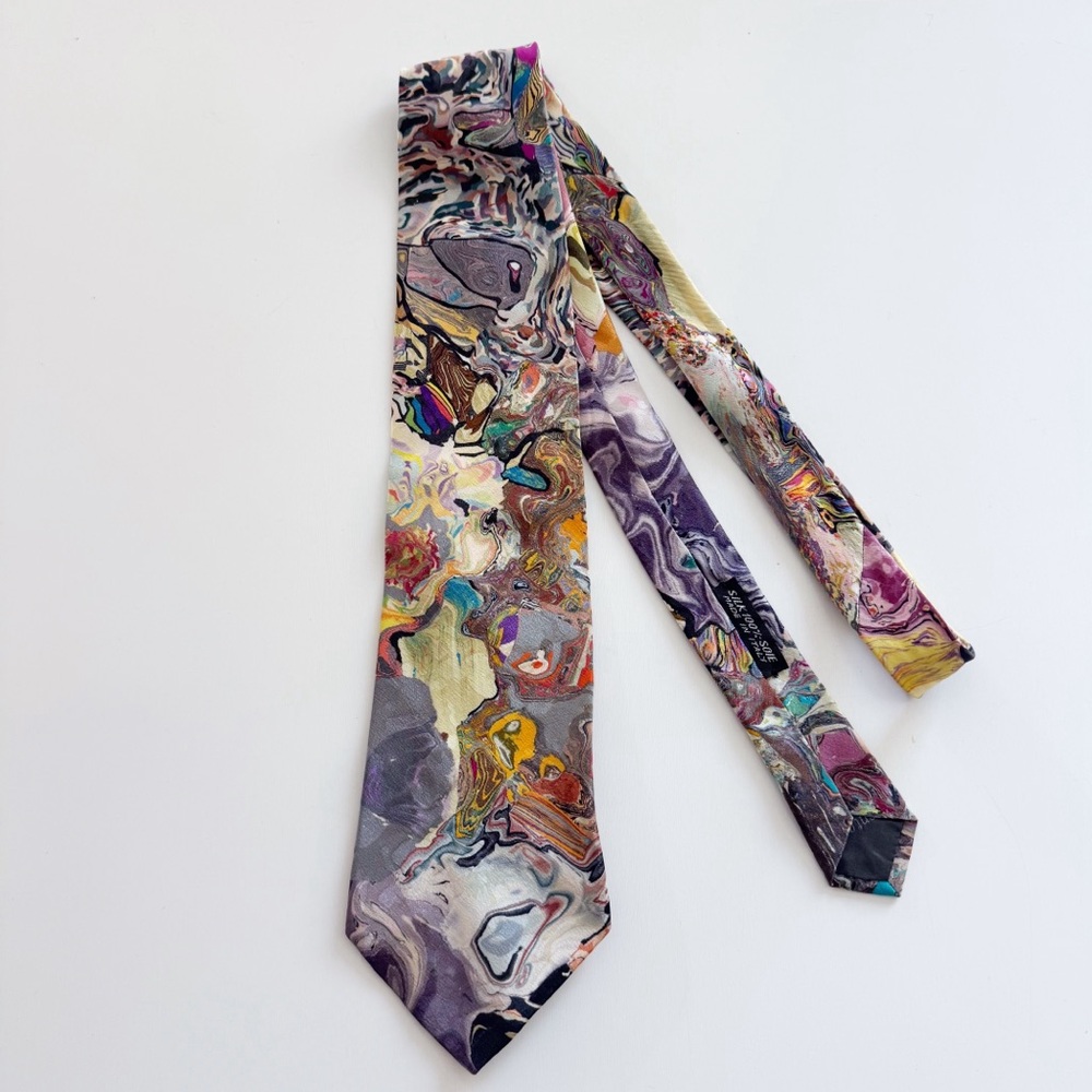 Santostefano Silk Abstract Tie